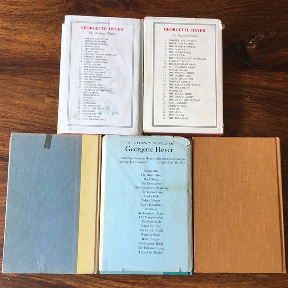 Vintage Georgette Heyer Hardcover Lot of Five Regency Romance Books - Picture 6 of 16